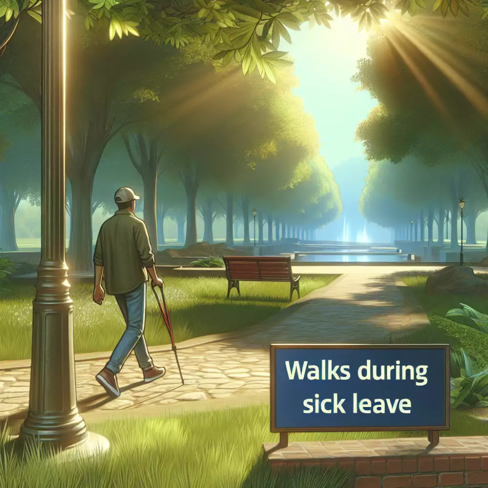 vycházky při nemocenské